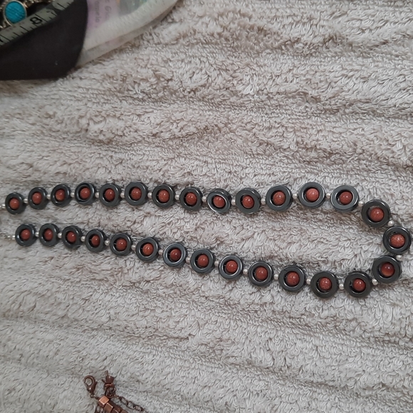 4 chokers,  16in adjustable lengths. Multicolors - Picture 2 of 5